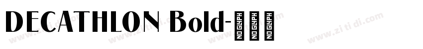 DECATHLON Bold字体转换